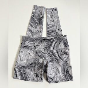 Noli Active Marble Swirl Leggings Gray Size Small